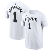 Nike Victor Wembanyama San Antonio Spurs Icon 2022/23 Name & Number T-Shirt White