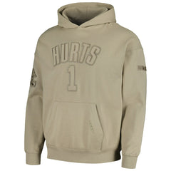 Jalen Hurts Philadelphia Eagles Pro Standard Player Name & Number Pullover Hoodie - Tan - NFL