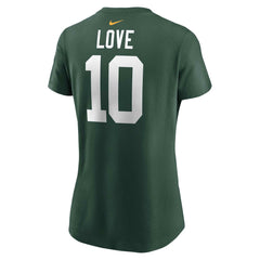 Jordan Love Green Bay Packers Women's Player Name & Number T-Shirt - Green - Nike