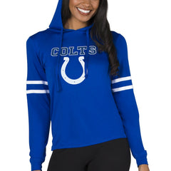 Indianapolis Colts Concepts Sport Women's Marathon Lightweight Lounge Pullover Hoodie - Royal - NFL