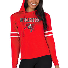 Tampa Bay Buccaneers Concepts Sport Women's Marathon Lightweight Lounge Pullover Hoodie - Red - NFL