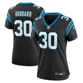 Chuba Hubbard Carolina Panthers Women's Team Game Jersey - Black - Nike