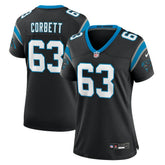 Austin Corbett Carolina Panthers Women's Team Game Jersey - Black - Nike