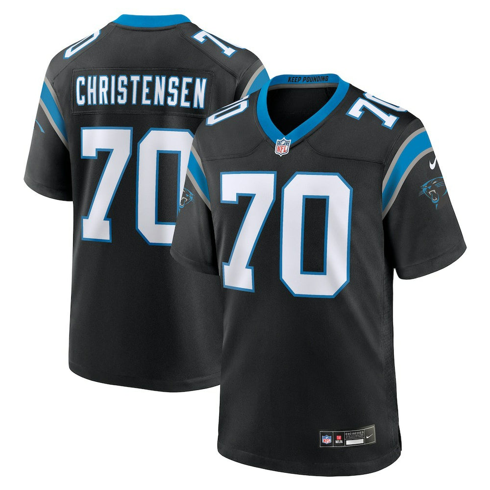 Brady Christensen Carolina Panthers Team Game Jersey - Black - Nike