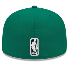 New Era Boston Celtics Rally Drive Checkerboard 59FIFTY Crown Fitted Hat Kelly Green