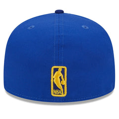 New Era Golden State Warriors Rally Drive Checkerboard 59FIFTY Crown Fitted Hat Royal