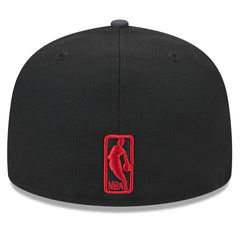 New Era Miami Heat Rally Drive Checkerboard 59FIFTY Crown Fitted Hat Black