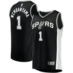 Fanatics Victor Wembanyama San Antonio Spurs Fast Break Replica Jersey Icon Edition Black