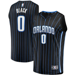 Fanatics Anthony Black Orlando Magic Fast Break Replica Jersey Icon Edition Black