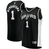 Fanatics Victor Wembanyama San Antonio Spurs Youth Fast Break Replica Jersey Icon Edition Black