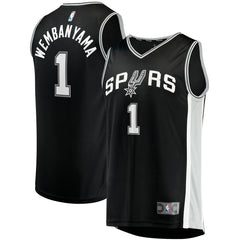Fanatics Victor Wembanyama San Antonio Spurs Youth Fast Break Replica Jersey Icon Edition Black