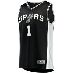Fanatics Victor Wembanyama San Antonio Spurs Youth Fast Break Replica Jersey Icon Edition Black