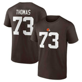Joe Thomas Cleveland Browns Retired Player Icon Name & Number T-Shirt - Brown - Fanatics