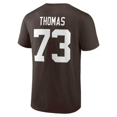 Joe Thomas Cleveland Browns Retired Player Icon Name & Number T-Shirt - Brown - Fanatics