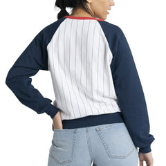 St. Louis Cardinals Lusso Women's Mack Fleece V-Neck Pullover Top Sale