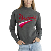 Atlanta Braves Lusso Women's Serena Raglan Pullover Sweater for sale