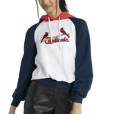 St. Louis Cardinals Lusso Women's Marlowe Tri-Blend Raglan Pullover Hoodie Outlet
