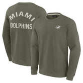 Miami Dolphins Unisex Elements Super Soft Pullover Sweatshirt - Olive - Fanatics