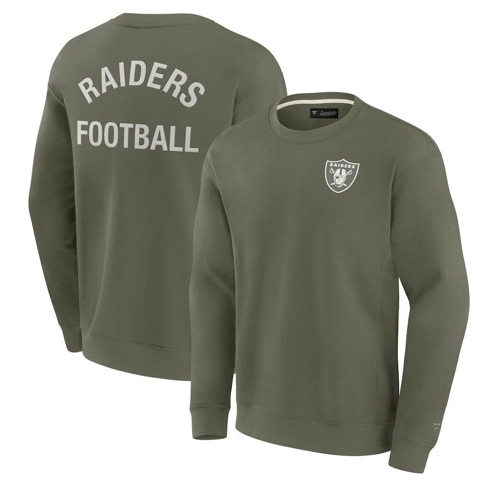 Las Vegas Raiders Unisex Elements Super Soft Pullover Sweatshirt - Olive - Fanatics