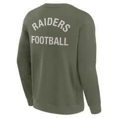 Las Vegas Raiders Unisex Elements Super Soft Pullover Sweatshirt - Olive - Fanatics