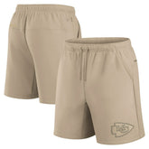 Kansas City Chiefs Unisex Elements Super Soft Fleece Shorts - Khaki - Fanatics