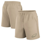 Philadelphia Eagles Unisex Elements Super Soft Fleece Shorts - Khaki - Fanatics