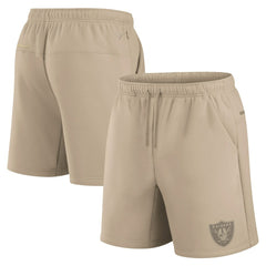 Las Vegas Raiders Unisex Elements Super Soft Fleece Shorts - Khaki - Fanatics