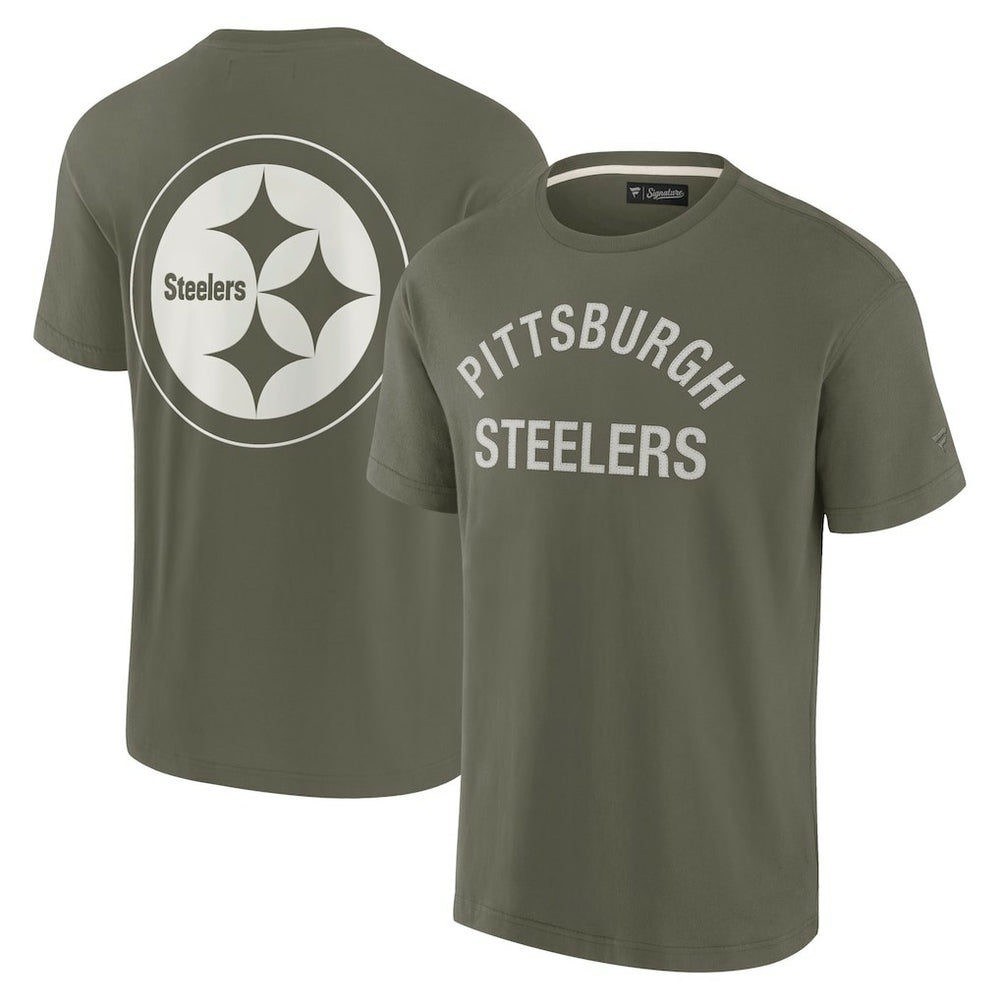 Pittsburgh Steelers Unisex Elements Super Soft Short Sleeve T-Shirt - Olive - Fanatics
