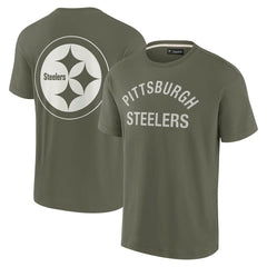 Pittsburgh Steelers Unisex Elements Super Soft Short Sleeve T-Shirt - Olive - Fanatics