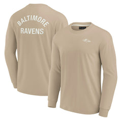 Baltimore Ravens Unisex Elements Super Soft Long Sleeve T-Shirt - Khaki - Fanatics