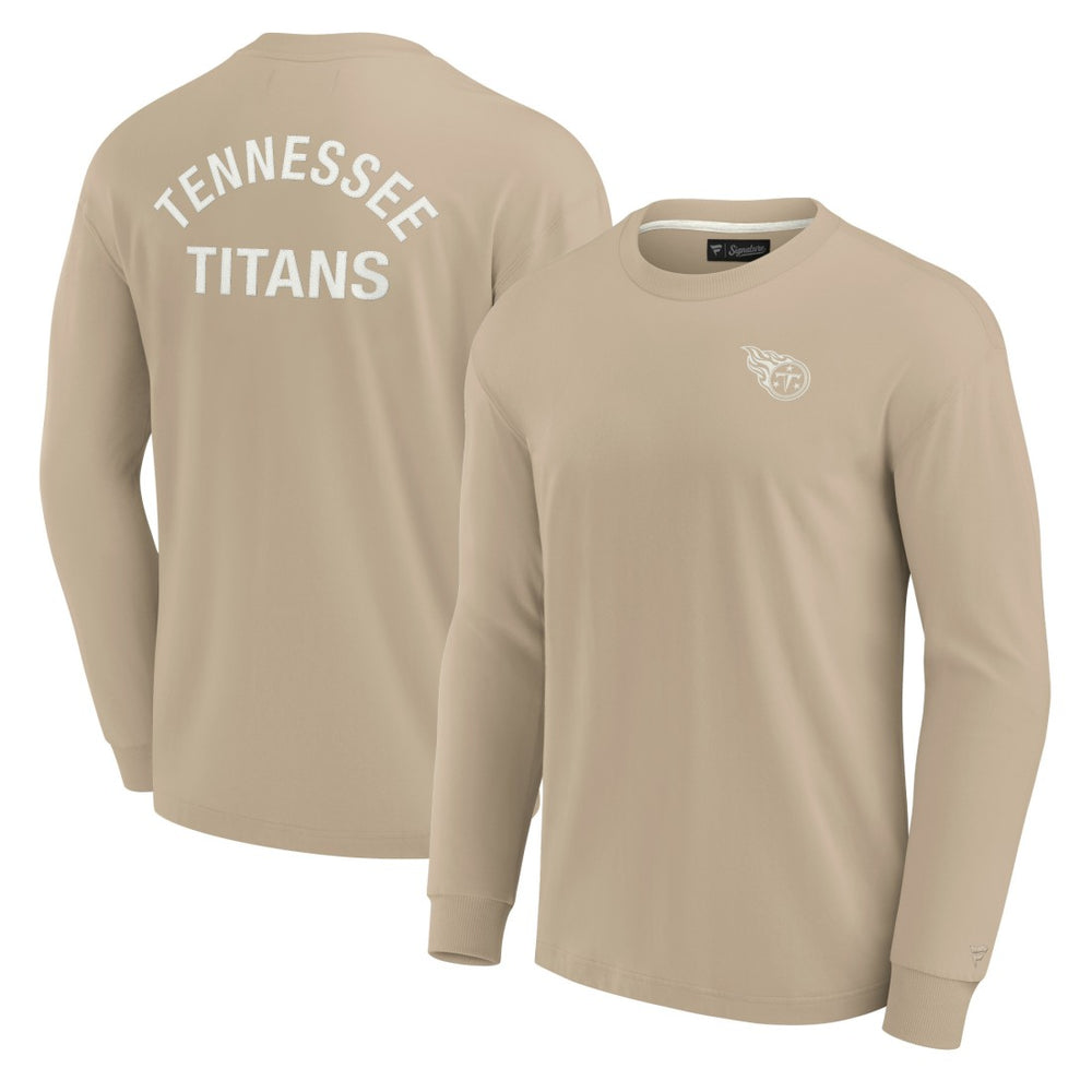 Tennessee Titans Unisex Elements Super Soft Long Sleeve T-Shirt - Khaki - Fanatics