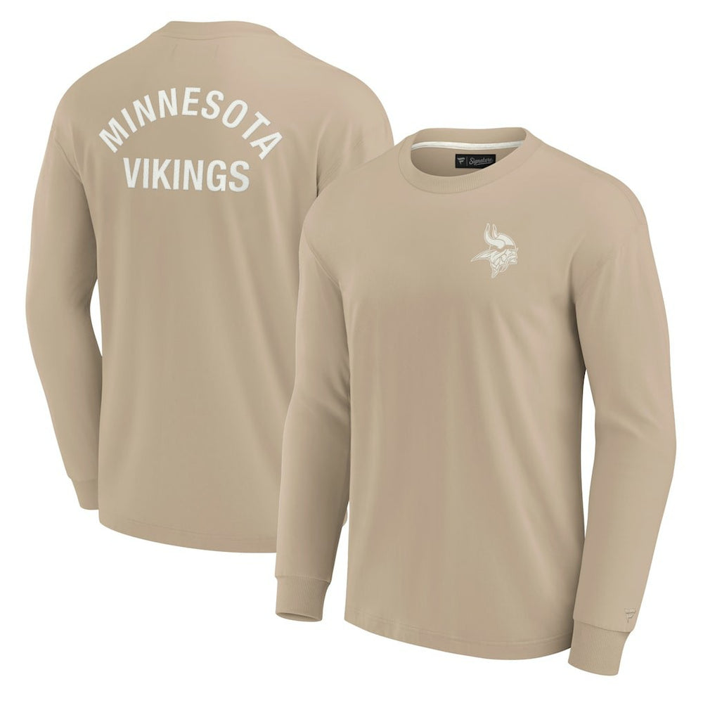 Minnesota Vikings Unisex Elements Super Soft Long Sleeve T-Shirt - Khaki - Fanatics