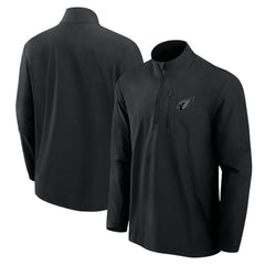Arizona Cardinals Front Office Micro Tonal Quarter-Zip Pullover - Black - Fanatics