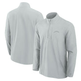 Los Angeles Chargers Front Office Micro Tonal Quarter-Zip Pullover - Gray - Fanatics