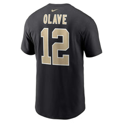 Chris Olave New Orleans Saints Player Name & Number T-Shirt - Black - Nike