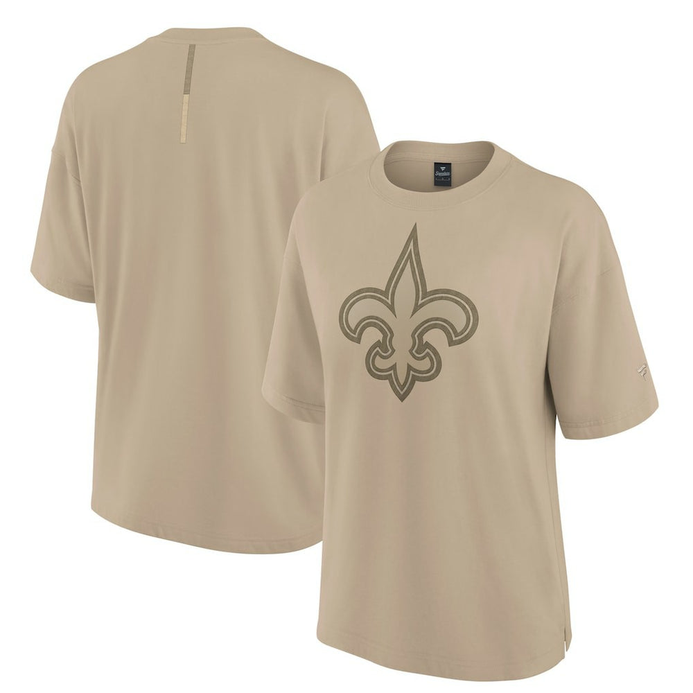 New Orleans Saints Women's Oversized Elements T-Shirt - Khaki - Fanatics