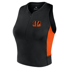 Cincinnati Bengals Women's Studio Fitted Gym Tank Top - Black - Fanatics