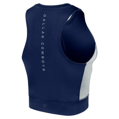 Dallas Cowboys Women's Studio Fitted Gym Tank Top - Navy - Fanatics