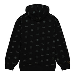 Boston Bruins Mitchell & Ness 100th Anniversary Allover Print Pullover Hoodie - Black | NHL on sale