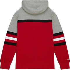 New Jersey Devils Head Coach Pullover Hoodie - Red/Gray | NHL Lifestyle