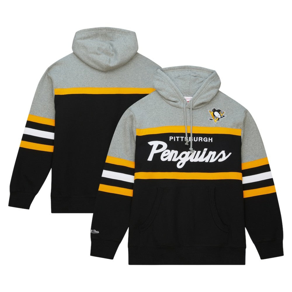Pittsburgh Penguins Head Coach Pullover Hoodie - Black/Gray | NHL Clearance