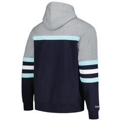 Seattle Kraken Head Coach Pullover Hoodie - Deep Sea Blue/Gray | NHL on sale