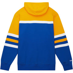 Buffalo Sabres Mitchell & Ness Head Coach Pullover Hoodie - Royal/Gold | NHL on sale