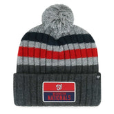 Washington Nationals '47 Stack Cuffed Knit Hat with Pom Outlet