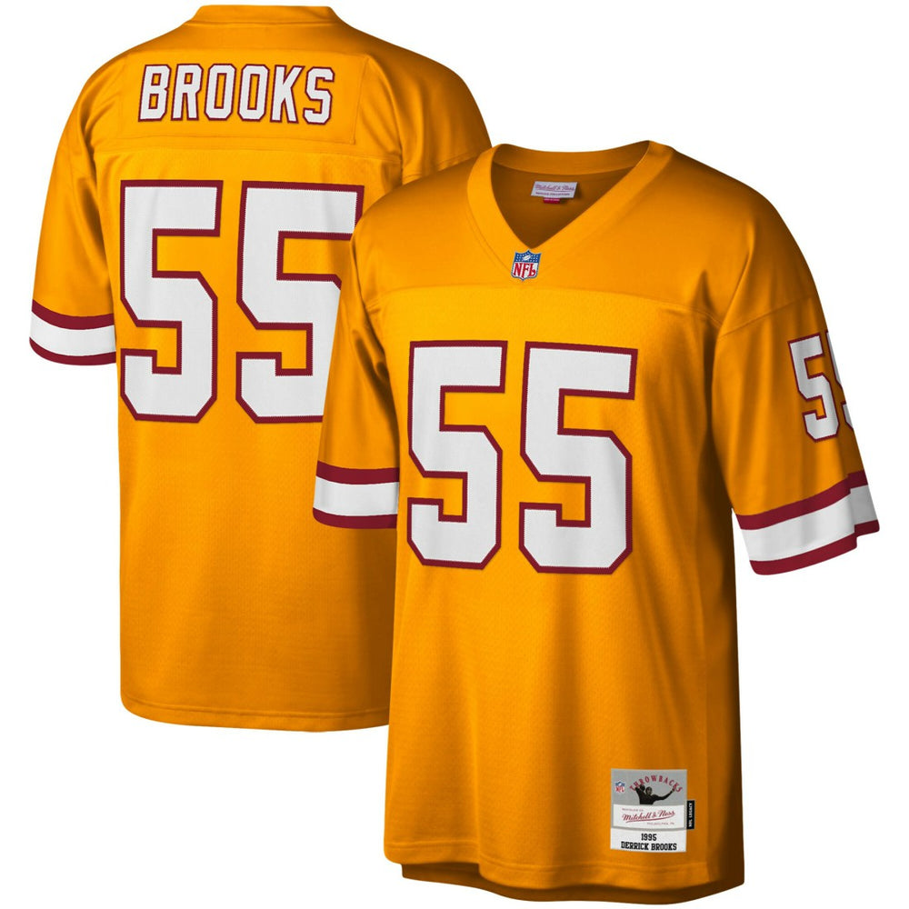 Derrick Brooks Tampa Bay Buccaneers Youth 1995 Retired Player Legacy Jersey - Orange - Mitchell & Ness