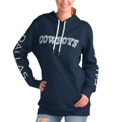 Dallas Cowboys G-III 4Her by Carl Banks Women's Extra Inning Pullover Hoodie - Navy - NFL