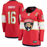 Aleksander Barkov Florida Panthers Fanatics Women's Captain Patch Home Breakaway Player Jersey - Red | Fanatics Lifestyle