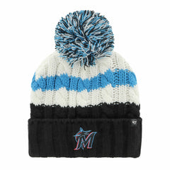 Miami Marlins '47 Women's Ashfield Cuffed Knit Hat with Pom Sale