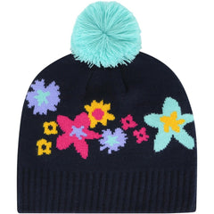 Athletics '47 Girls Youth Buttercup Knit Beanie with Pom for sale