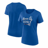 Kansas City Royals Fanatics Women's Logo Fitted T-Shirt Outlet